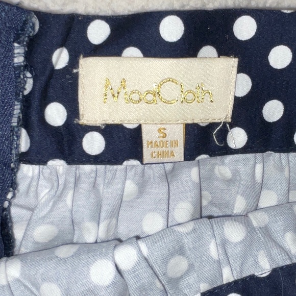 MODCLOTH POLKA DOT RETRO INSPIRED A-LINE SKIRT SZ S - Picture 5 of 5